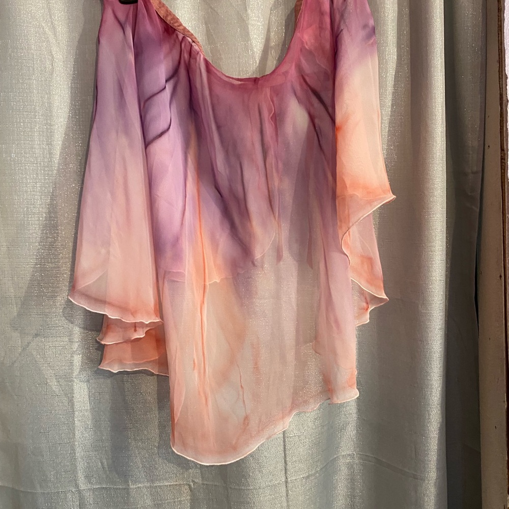 Pink and peach butterfly tie skirt. For adults or children. Cosplay